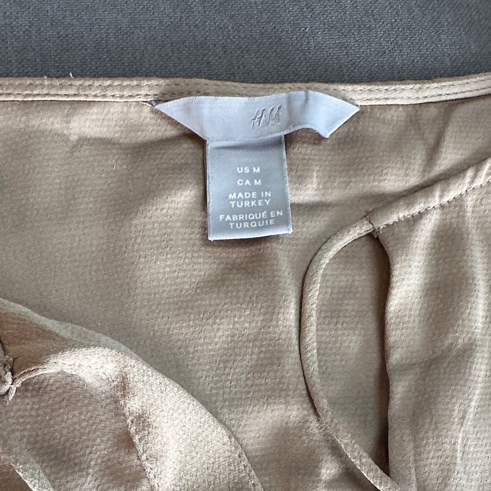 H&M Light Brown Textured Top